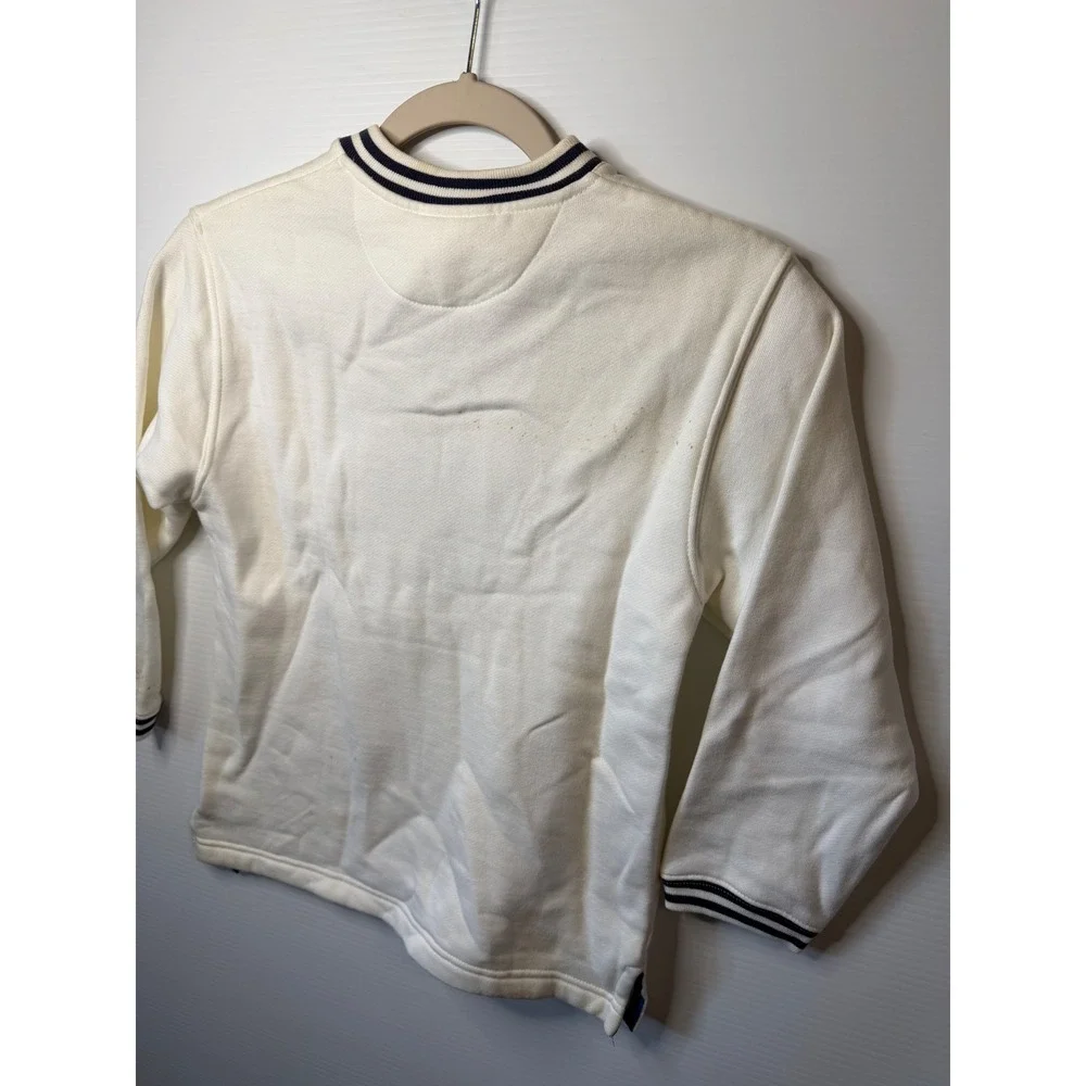 VTG Disney World‎ Minnie Mouse Youth Small 6/8 White Cheer Collegiate Sweatshirt
